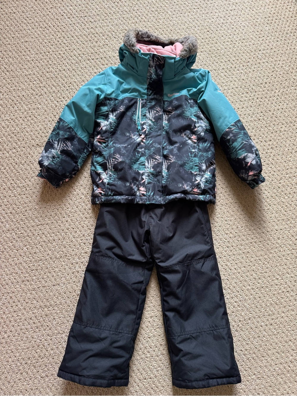 OshKosh B'gosh Pink Lined Jacket with Dark Printed Shell